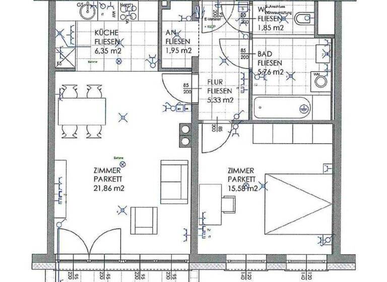Wohnung zur Miete 499 € 2 Zimmer 58,7 m² 2. Geschoss Pöchlarn 3380