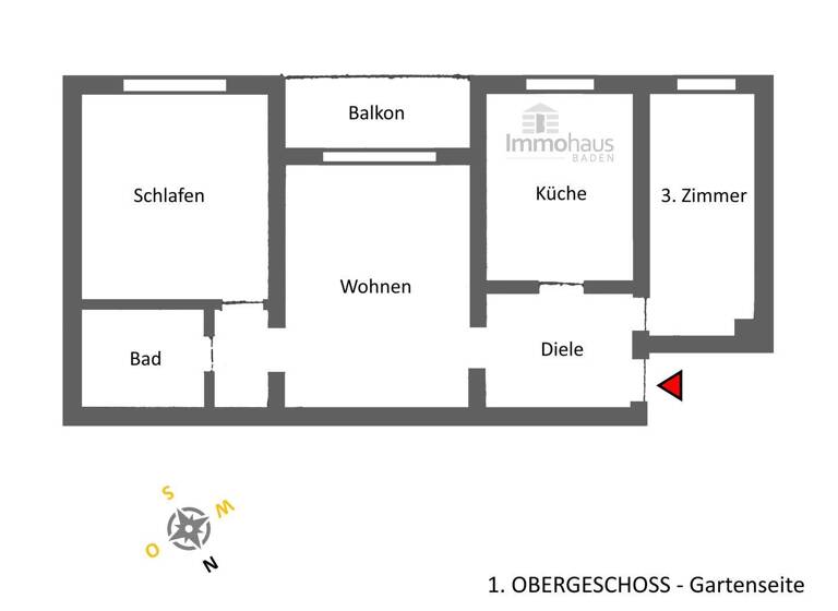 Wohnung zum Kauf 204.000 € 3 Zimmer 68 m² 1. Geschoss Bischweier 76476