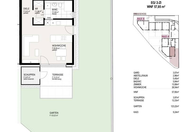 Wohnung zum Kauf - Erstbezug 505.000 € 2 Zimmer 57,9 m² Südtiroler Straße 2 Hall in Tirol 6060