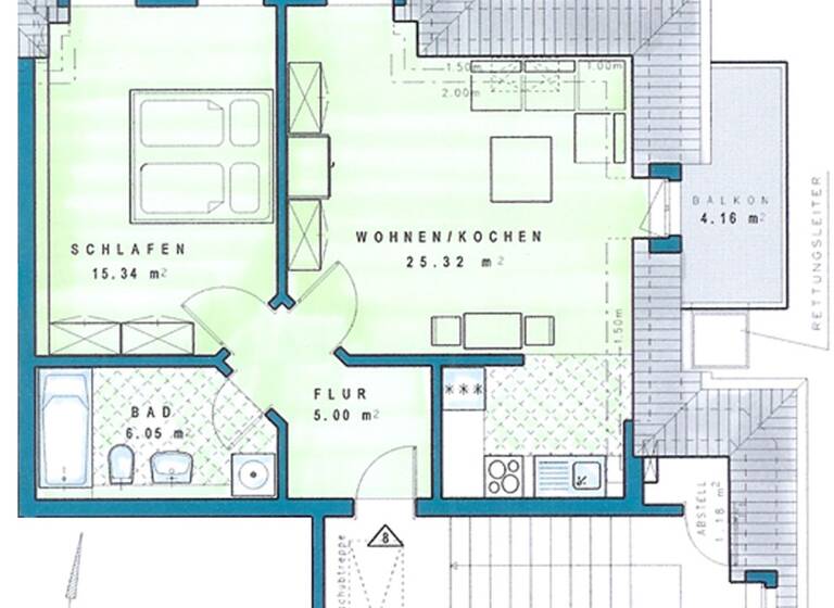 Wohnung zum Kauf 175.000 € 2 Zimmer 53,8 m² 3. Geschoss Waldheimer Straße 7 Löbtau-Süd Dresden 01159