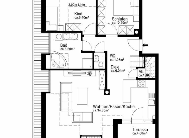 Wohnung zum Kauf 740.000 € 3 Zimmer 88 m² Trudering-Riem München 81827