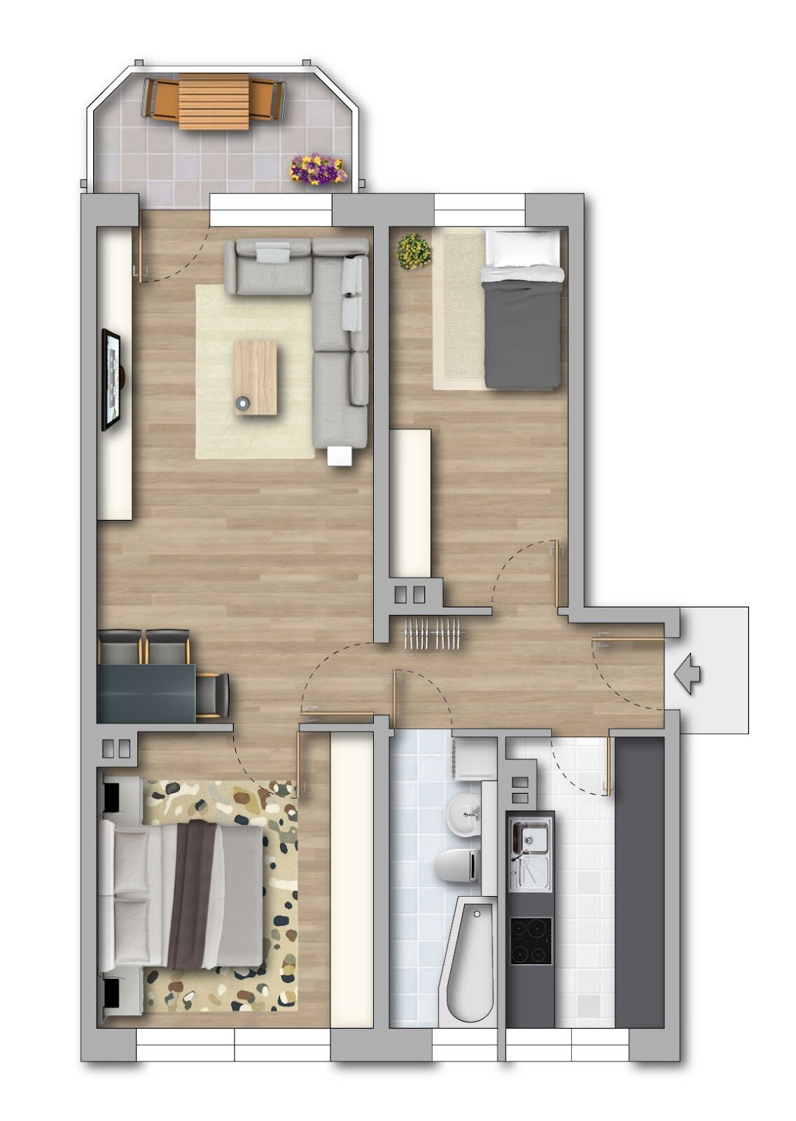 Wohnung zur Miete 335 € 3 Zimmer 59,7 m²<br/>Wohnfläche 4.<br/>Geschoss Kaimberger Straße 2e Zwötzen Gera 07551