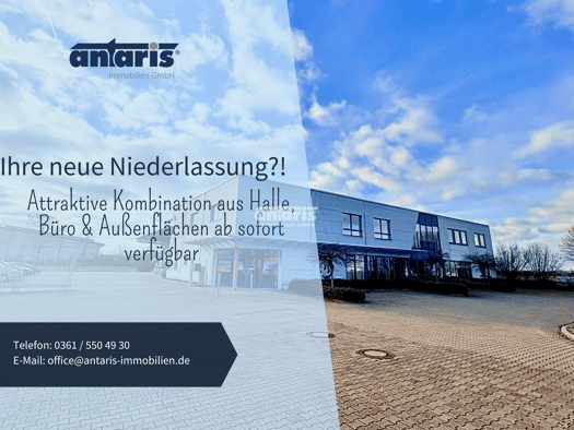Lagerhalle zur Miete 3,50 € 1.706 m² Lagerfläche Gotha Gotha 99867