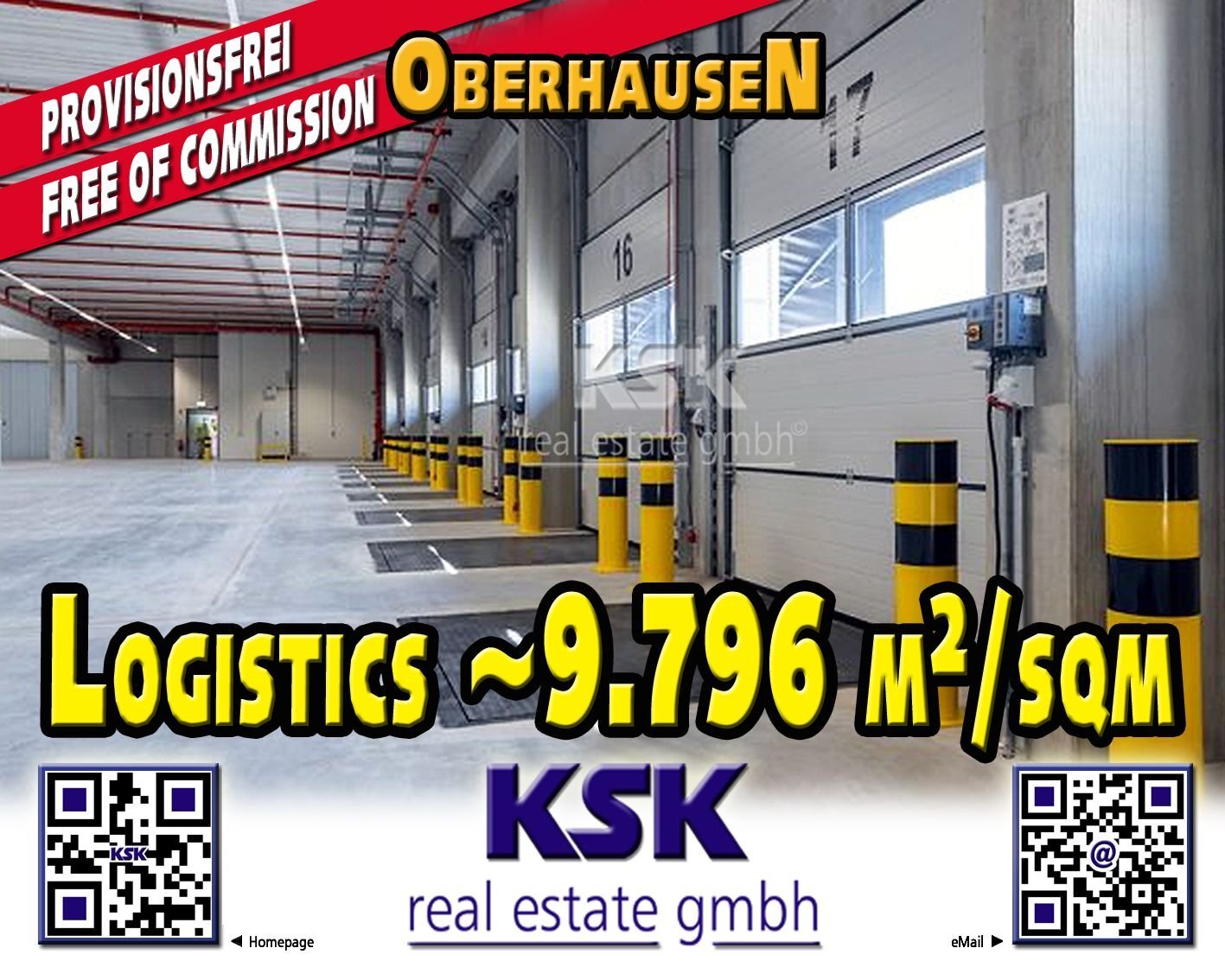 Logistikzentrum zur Miete provisionsfrei 9.796 m²<br/>Lagerfläche von 9.796 m² bis 39.866 m²<br/>Teilbarkeit Sterkrade - Nord Oberhausen 46147