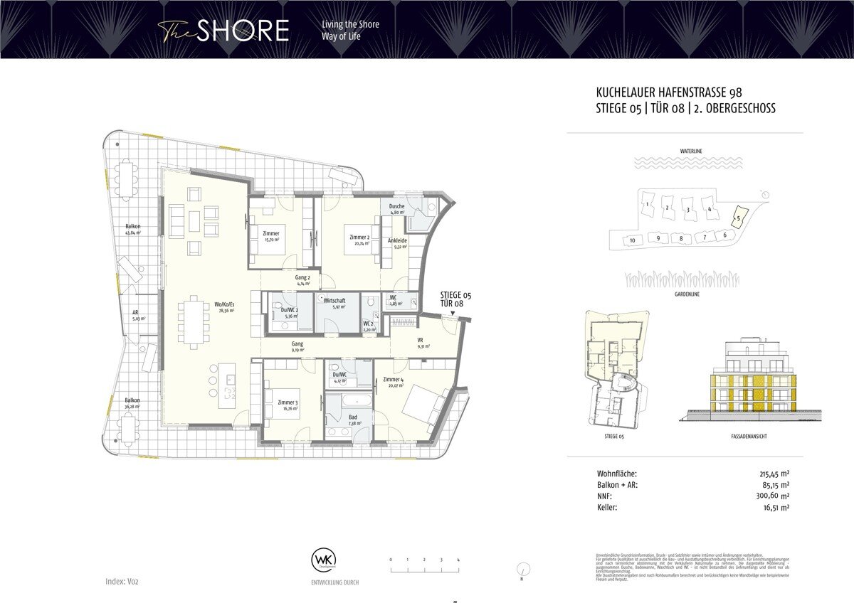 Wohnung zum Kauf 1.729.510 € 5 Zimmer 215,7 m²<br/>Wohnfläche 2.<br/>Geschoss Wien, Döbling / Wien 19., Döbling 1190