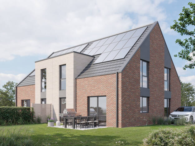 Doppelhaushälfte zum Kauf 558.000 € 5 Zimmer 126 m² 424 m² Grundstück Adendorf Adendorf 21365