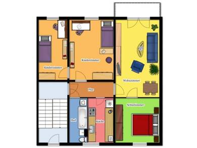 Wohnung zur Miete 416 € 4 Zimmer 77 m² 5. Geschoss frei ab sofort Dr.-Külz-Str. 27 Großenhain Großenhain 01558