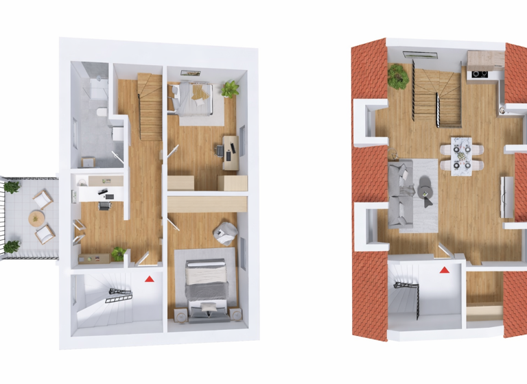 Maisonette zum Kauf provisionsfrei 398.361 € 4 Zimmer 78,1 m² 3. Geschoss frei ab 01.04.2027 Hinterm Wall 22 Weiden Weiden in der Oberpfalz 92637