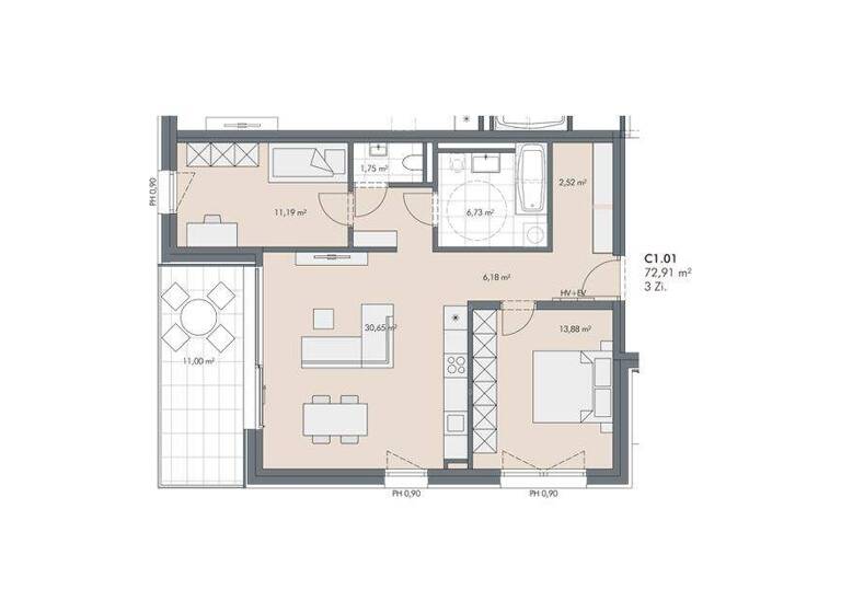 Wohnung zum Kauf - Erstbezug provisionsfrei 634.300 € 3 Zimmer 72,9 m² 1. Geschoss Loferer Straße St. Johann in Tirol 6380