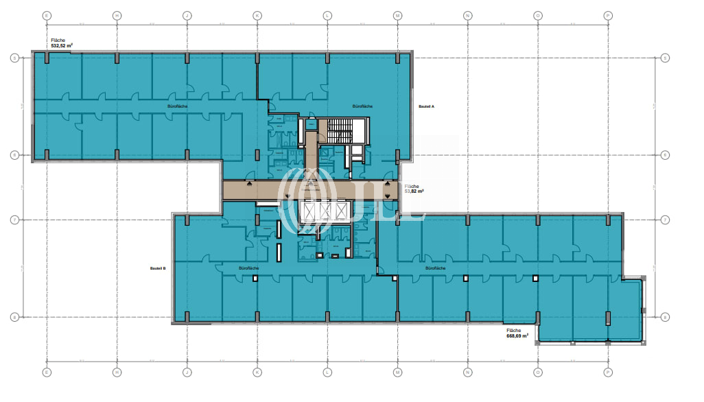 Bürofläche zur Miete 13,50 € 7.631,6 m²<br/>Bürofläche ab 200 m²<br/>Teilbarkeit Müngersdorf Köln 50933