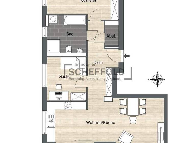 Penthouse zum Kauf - Erstbezug provisionsfrei 529.900 € 3,5 Zimmer 94 m² 3. Geschoss Laupheim 88471
