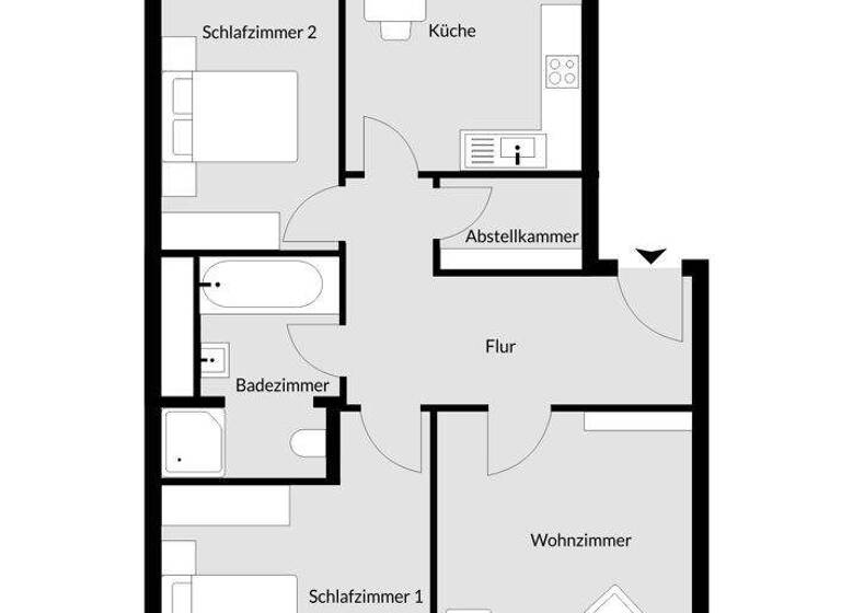Wohnung zum Kauf 1.350.000 € 3 Zimmer 90 m² 3. Geschoss Au-Haidhausen München 81541