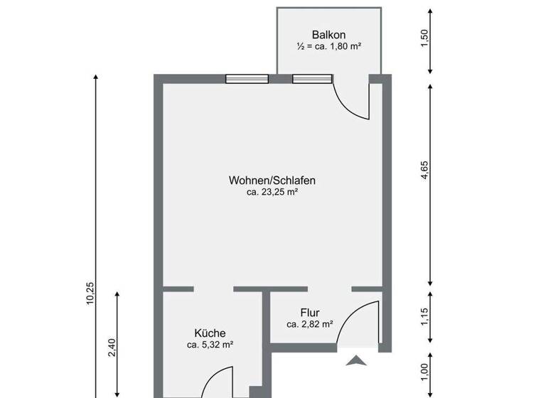 Studio zur Miete 725 € 1 Zimmer 37,7 m² Wöhrd Nürnberg 90489