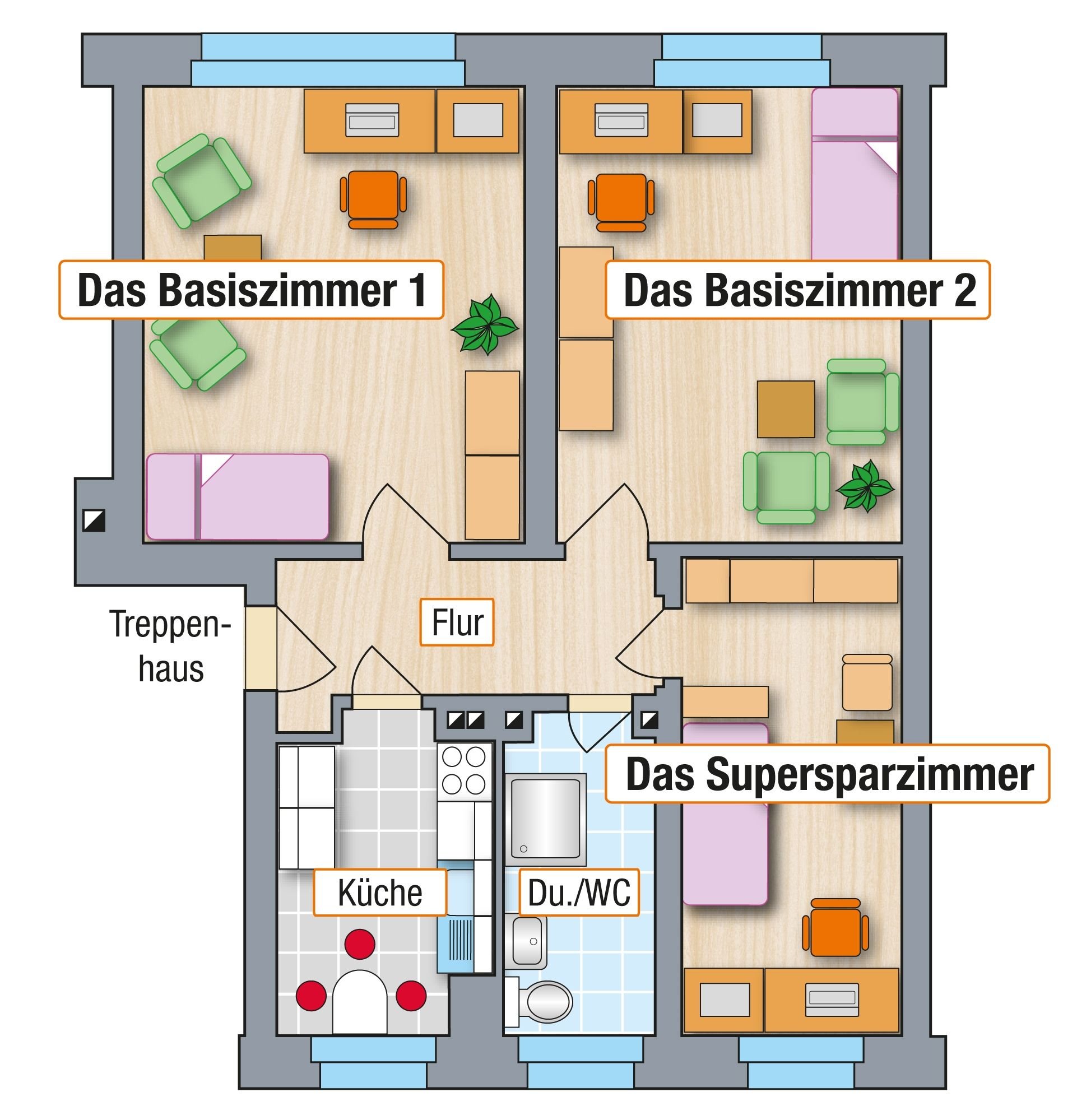 Wohnung zur Miete 198 € 1 Zimmer 9 m²<br/>Wohnfläche 2.<br/>Geschoss Dittesstr. 1 Bernsdorf 423 Chemnitz 09126