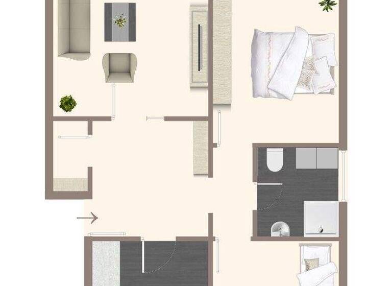 Wohnung zur Miete 980 € 3 Zimmer 85,8 m² 3. Geschoss Kuppenheim 76456