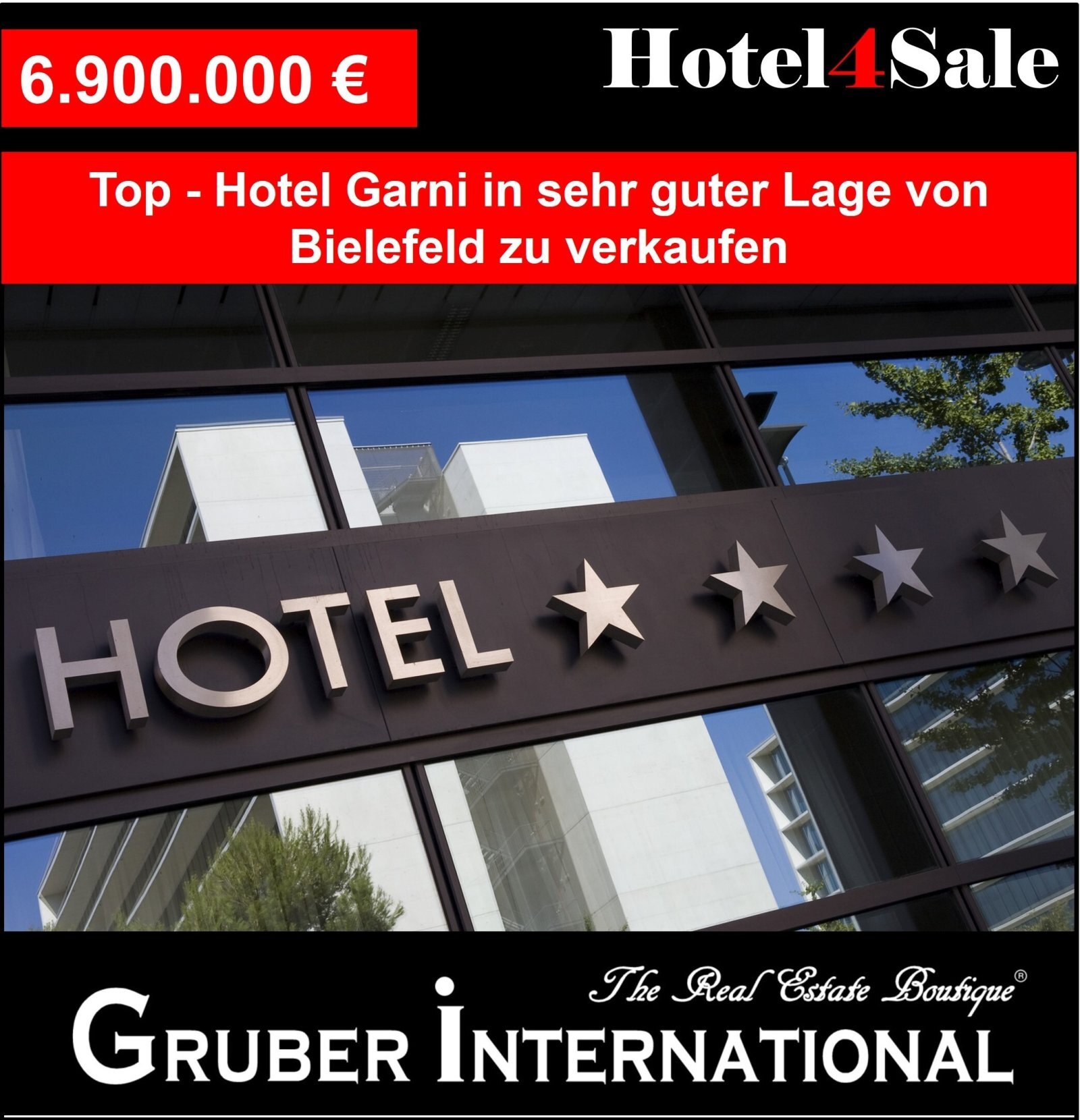 Hotel zum Kauf 6.900.000 € 40 Zimmer 1 m²<br/>Gastrofläche 335 m²<br/>Grundstück Kesselbrink Bielefeld 33602