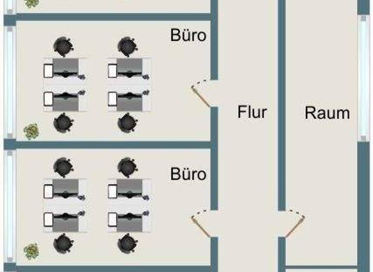 Bürofläche zur Miete 6,50 € 7 Zimmer 210 m² Bürofläche Heuchelhof Würzburg 97084