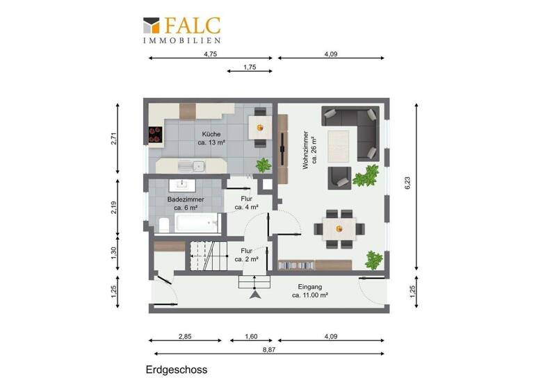 Reihenmittelhaus zum Kauf provisionsfrei 149.000 € 4 Zimmer 125 m² 937 m² Grundstück Röxe Stendal 39576