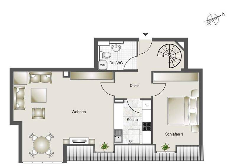 Maisonette zum Kauf 399.500 € 3 Zimmer 97 m² Königsbrunn 86343