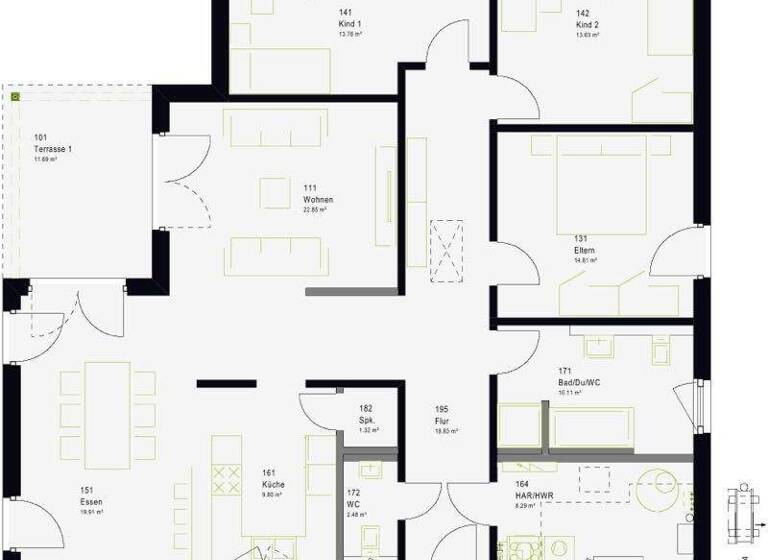 Bungalow zum Kauf 582.000 € 4 Zimmer 147 m² 696 m² Grundstück frei ab 01.09.2026 Birkendorf Ühlingen-Birkendorf 79777