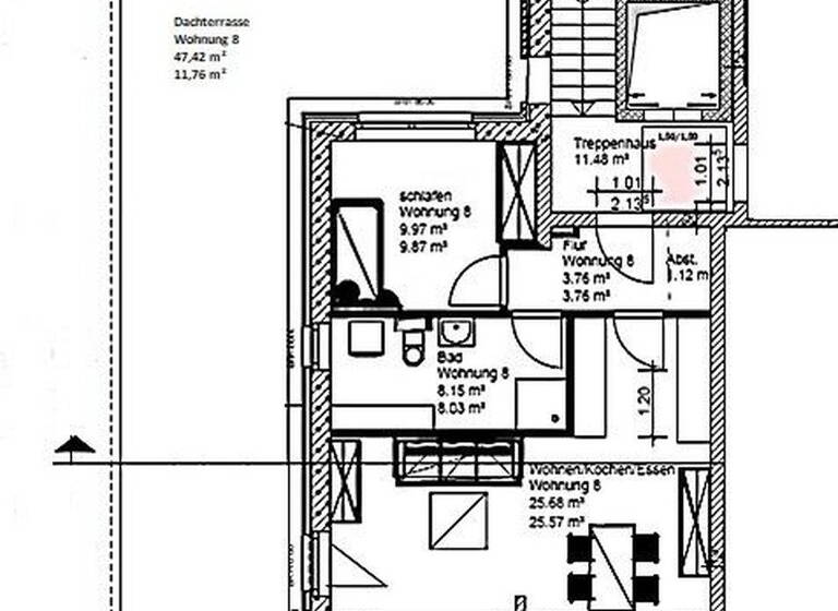 Wohnung zur Miete 720 € 2 Zimmer 60 m² 2. Geschoss Boizenburg Boizenburg/Elbe 19258