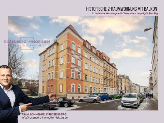 Wohnung zum Kauf 139.900 € 2 Zimmer 50,7 m² 2. Geschoss Schnorrstraße 40 WE07 Schleußig Leipzig / Schleußig 04229