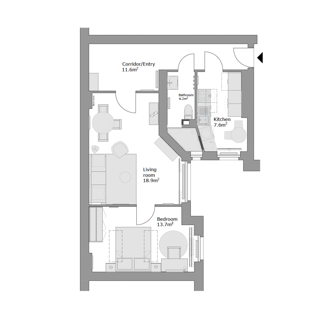 Wohnung zur Miete Wohnen auf Zeit 2.053 € 3 Zimmer 51 m²<br/>Wohnfläche 22.01.2025<br/>Verfügbarkeit #N/A (Did not find value '02-007 Berlin Oker 2' in Neukölln Berlin 10249