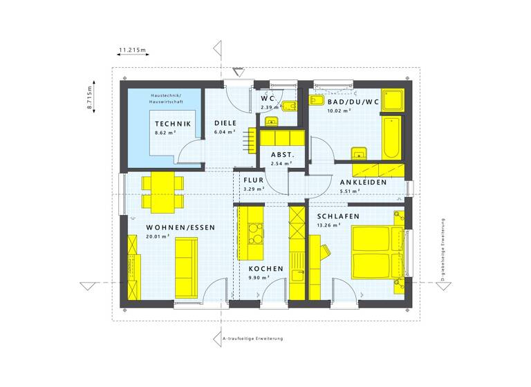 Bungalow zum Kauf provisionsfrei 430.266 € 3 Zimmer 81,6 m² 650 m² Grundstück Lauen Selmsdorf 23923