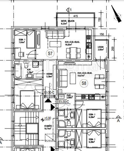 Wohnung zum Kauf 148.200 € 3 Zimmer 49 m²<br/>Wohnfläche 2.<br/>Geschoss Hrasce Turopoljsko 10000