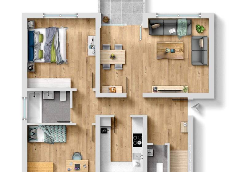 Wohnung zum Kauf 99.900 € 3 Zimmer 72 m² Hakedahl Detmold 32758