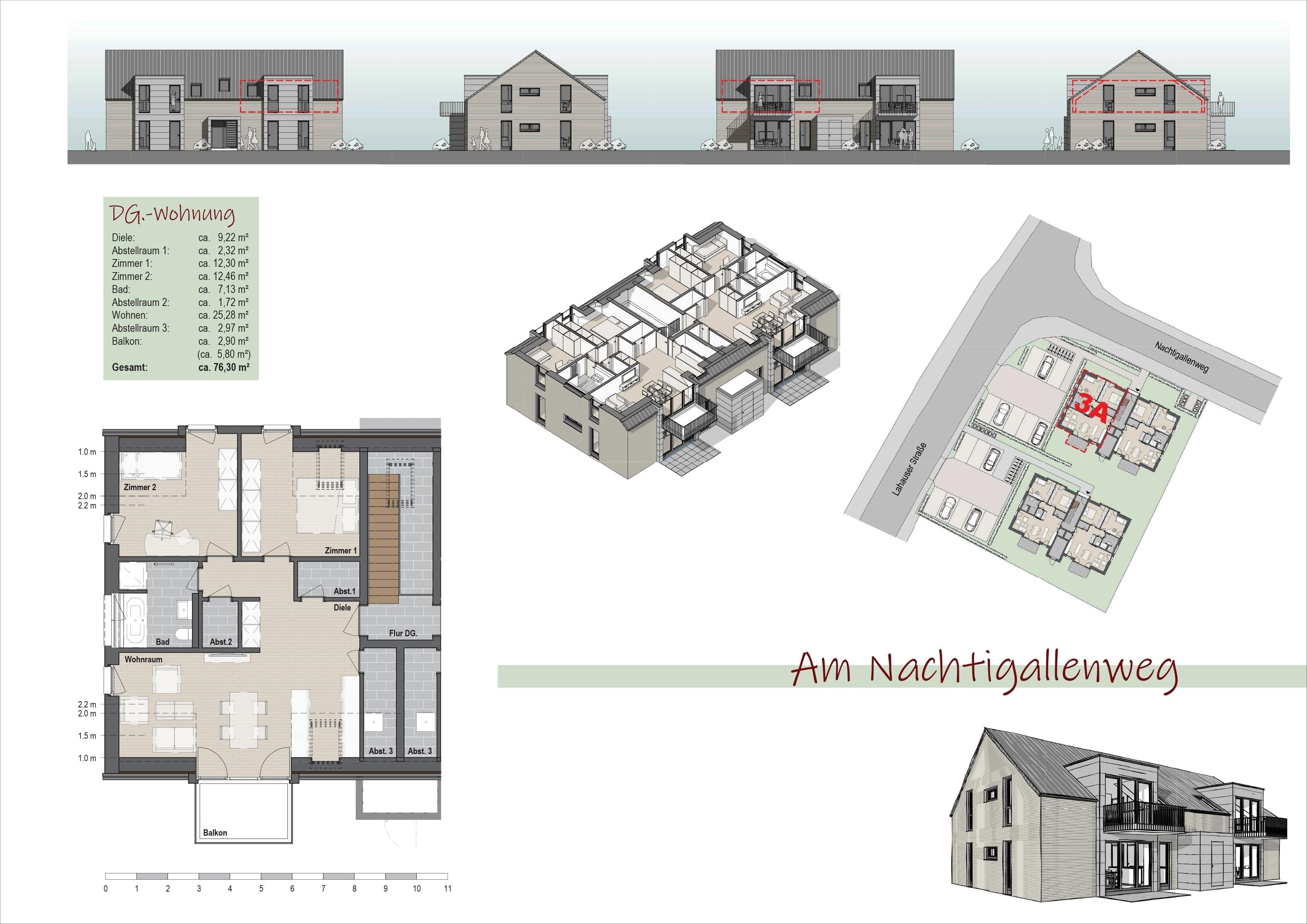 Wohnung zum Kauf provisionsfrei 329.000 € 3 Zimmer 76,3 m²<br/>Wohnfläche Lahausen Weyhe 28844