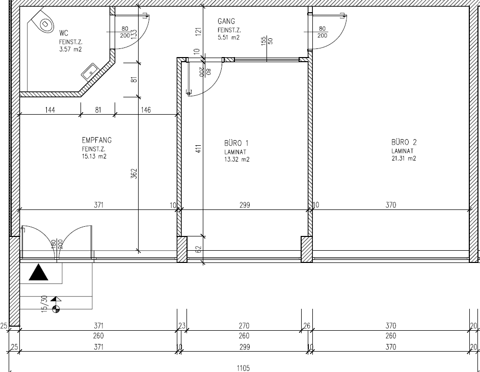 Praxis zur Miete provisionsfrei 13,58 € 3 Zimmer 60 m²<br/>Bürofläche Strubergasse 4b Salzburg Salzburg(Stadt) 5020