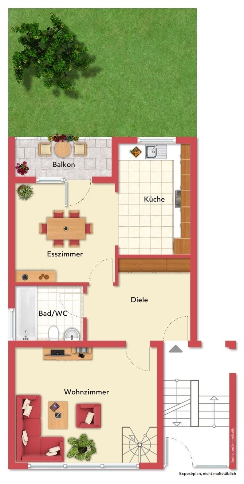 Wohnung zum Kauf 250.000 € 4 Zimmer 120,8 m²<br/>Wohnfläche Dümpten - West Mülheim 45475