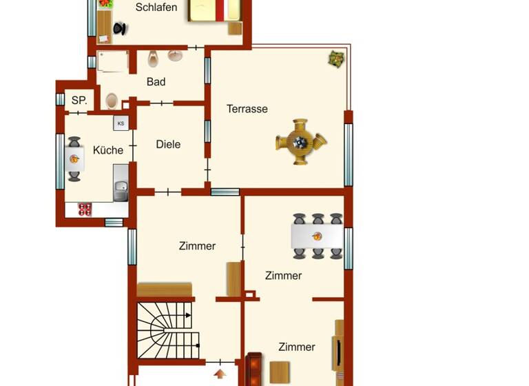 Mehrfamilienhaus zum Kauf 498.000 € 6 Zimmer 171 m² 599 m² Grundstück frei ab sofort Immigrath Langenfeld 40764