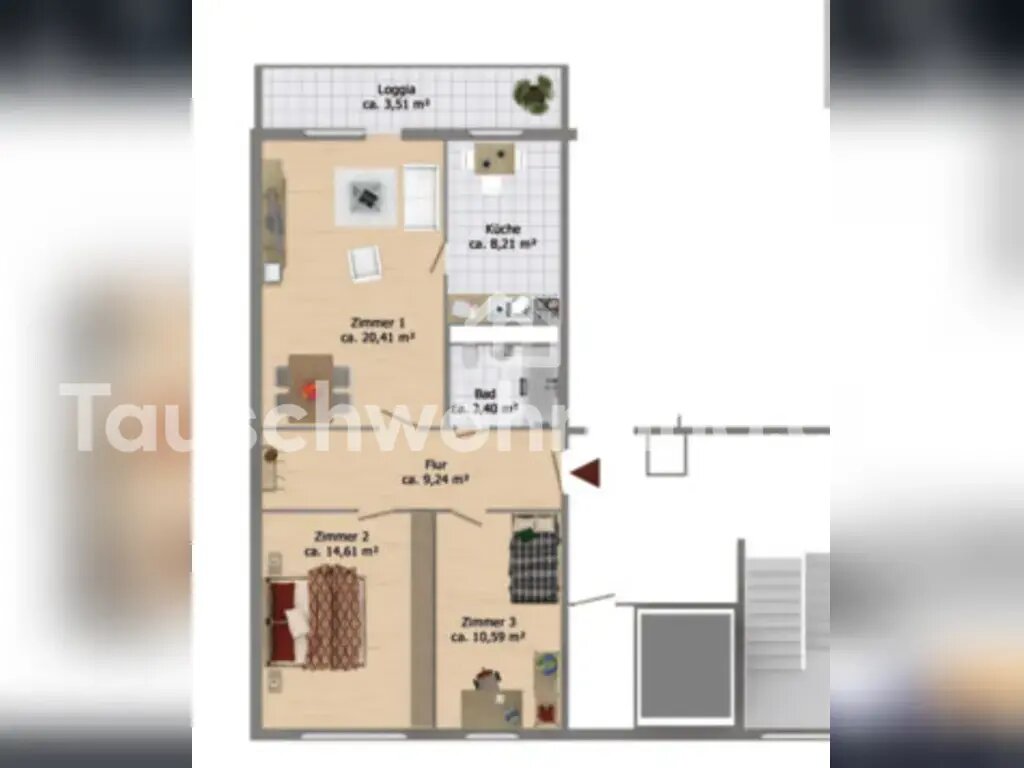 Wohnung zur Miete Tauschwohnung 360 € 3 Zimmer 68 m²<br/>Wohnfläche 5.<br/>Geschoss Hellersdorf Berlin 12619