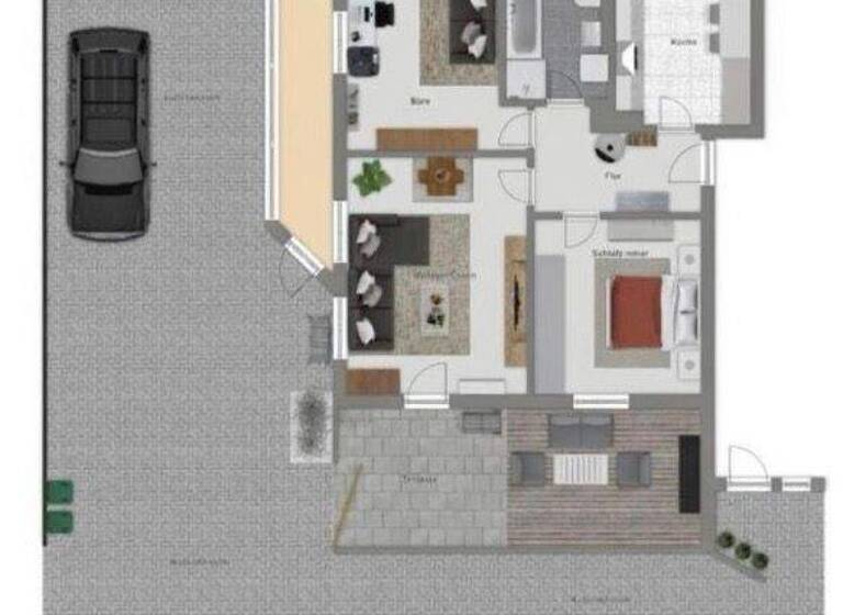 Terrassenwohnung zum Kauf 348.000 € 3 Zimmer 74 m² EG frei ab 01.08.2026 Königsdorf Königsdorf / Niederham 82549