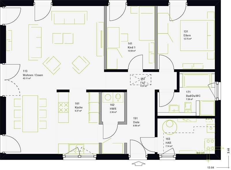 Bungalow zum Kauf provisionsfrei 275.000 € 3 Zimmer 103 m²<br/>Wohnfläche Wetteritz Grimma 04668