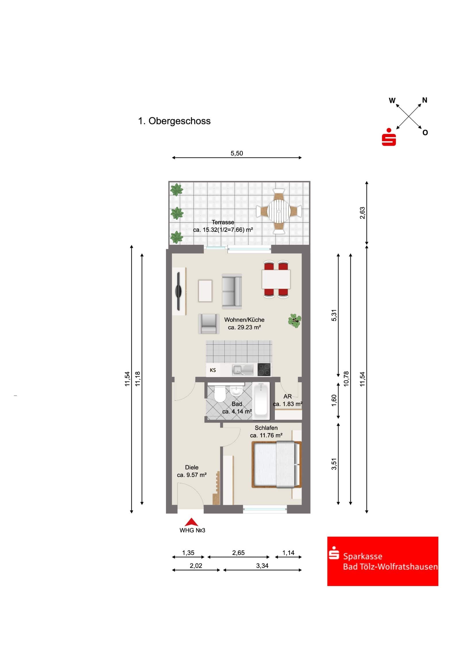 Wohnung zum Kauf provisionsfrei 443.600 € 2 Zimmer 64,2 m²<br/>Wohnfläche Gartenberg Geretsried 82538