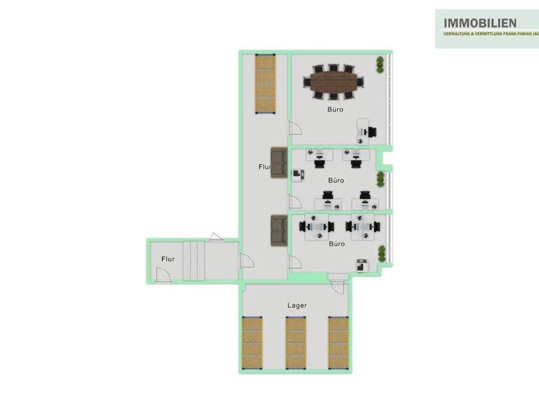 Bürofläche zur Miete 9 € 4 Zimmer 108 m² Bürofläche Industriegebiet Greifswald 17489
