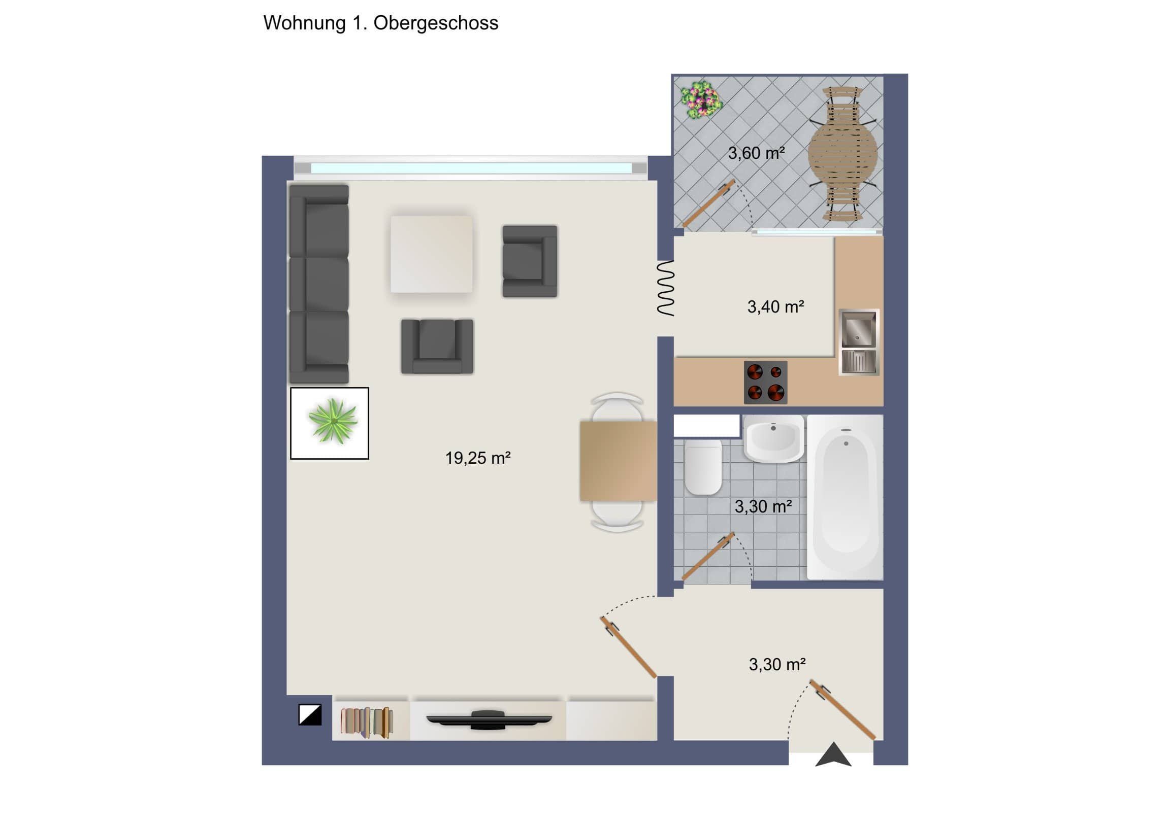 Wohnung zum Kauf 145.000 € 1 Zimmer 33 m²<br/>Wohnfläche Zähringen Freiburg 79108