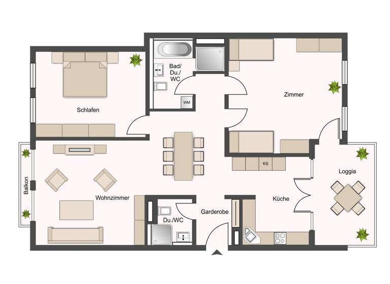 Wohnung zur Miete 1.610 € 3 Zimmer 109 m² Fellbach 70734
