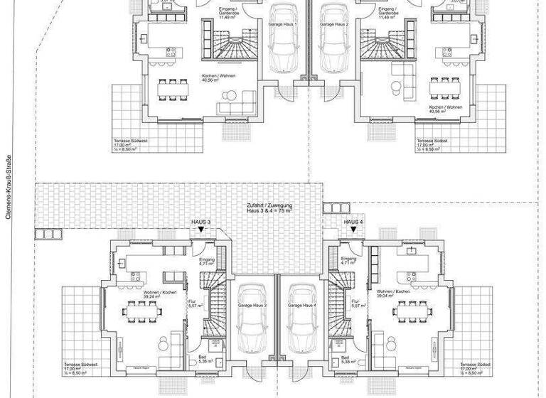 Doppelhaushälfte zum Kauf - Erstbezug provisionsfrei 1.845.000 € 6,5 Zimmer 180 m² 313 m² Grundstück Franz-Wüllner-Straße 3 Pasing-Obermenzing München 80803