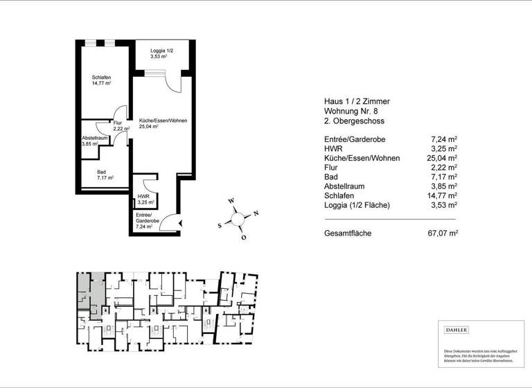 Wohnung zum Kauf - Erstbezug 395.713 € 2 Zimmer 67,1 m² 2. Geschoss Hofkirchen 94544