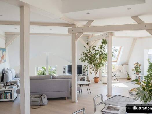 Loft zum Kauf 570.000 € 2,5 Zimmer 89 m² 5. Geschoss Sachsenhausen Frankfurt am Main 60596