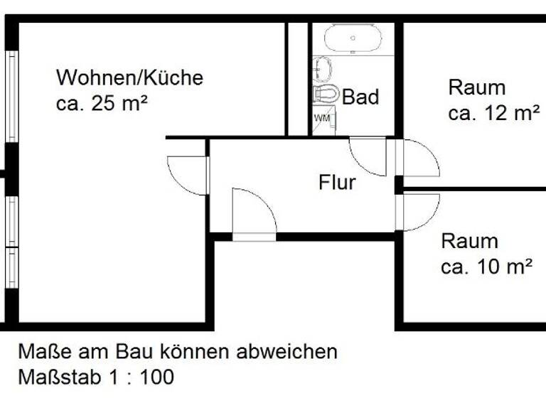 Wohnung zur Miete 305 € 3 Zimmer 56,2 m² 4. Geschoss Fischerstecherstr. 13 Heide Nord Halle (Saale) 06120