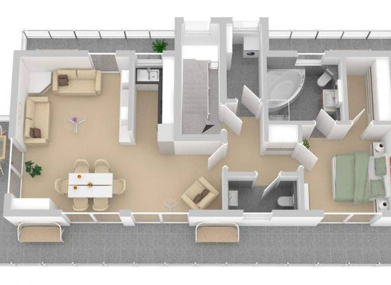 Wohnung zur Miete 1.100 € 2 Zimmer 99,5 m² frei ab 01.03.2026 Eversten Oldenburg (Oldenburg) 26131