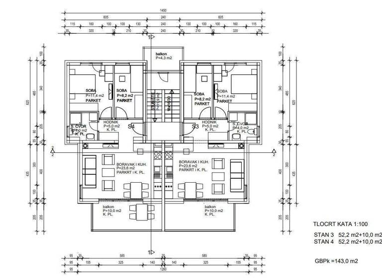 Wohnung zum Kauf 250.000 € 3 Zimmer 1. Geschoss Rogoznica 22203