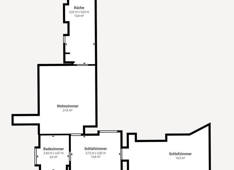 Wohnung zur Miete 569 € 2 Zimmer 63,7 m²<br/>Wohnfläche EG<br/>Geschoss Angermünde Angermünde 16278