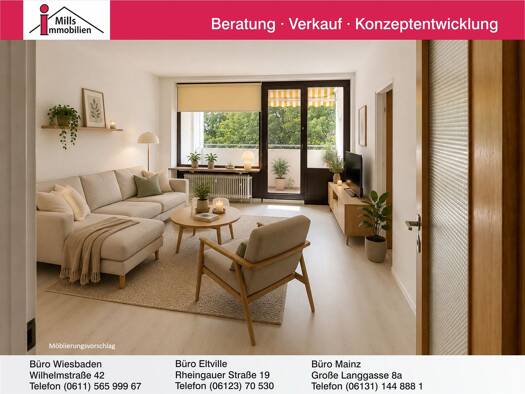 Wohnung zum Kauf 249.000 € 2 Zimmer 75 m² 2. Geschoss Delkenheim Wiesbaden 65205