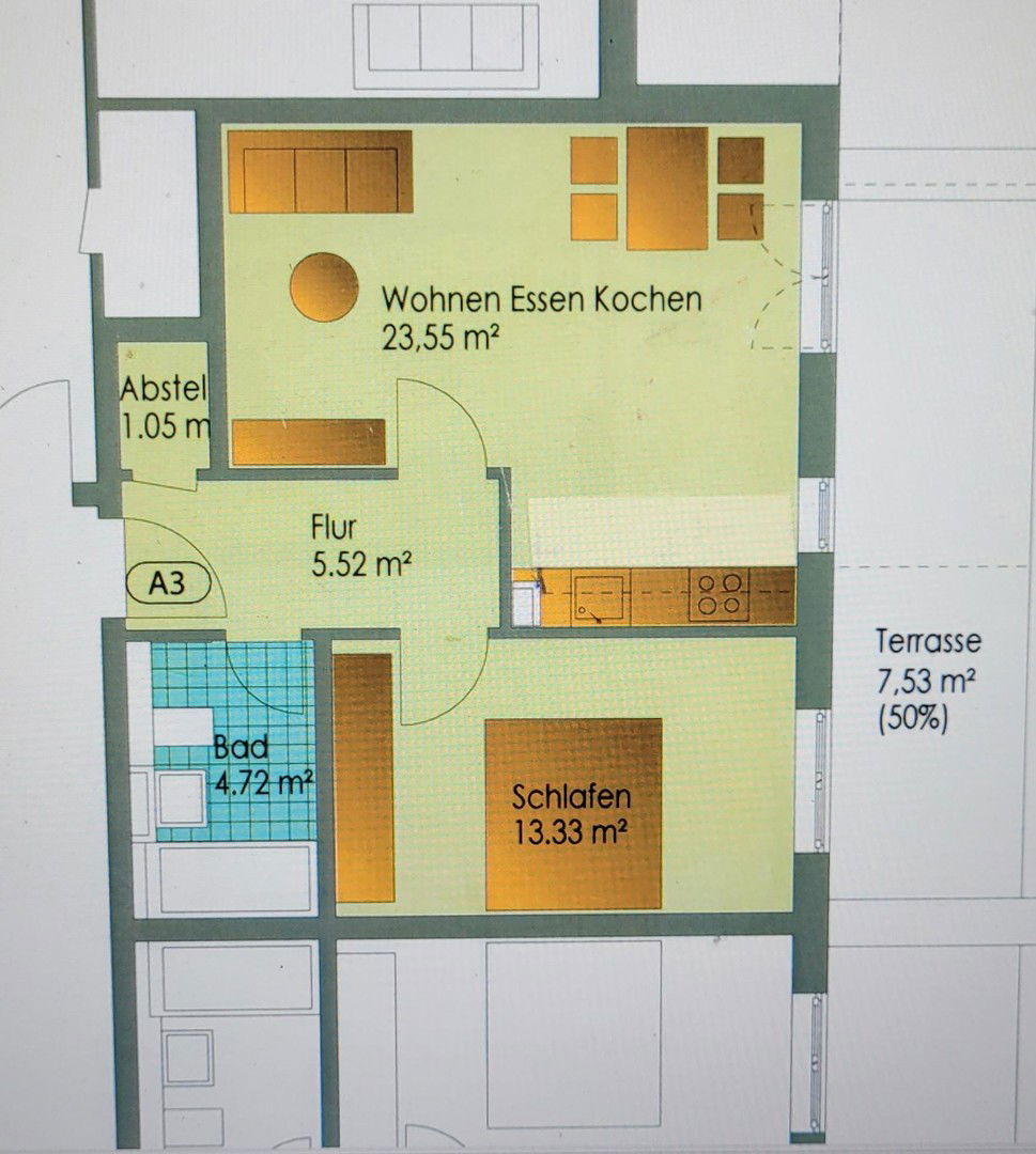 Wohnung zur Miete 1.250 € 2 Zimmer 55,7 m²<br/>Wohnfläche EG<br/>Geschoss 01.02.2025<br/>Verfügbarkeit Wittelsbacher Allee Graßlfing Olching 82140